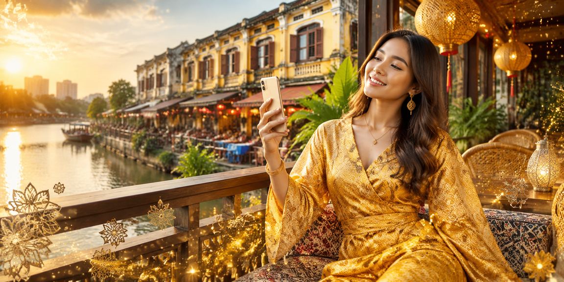 Pemain poker menggunakan telefon bimbit untuk bermain di platform 3800 dari Ipoh